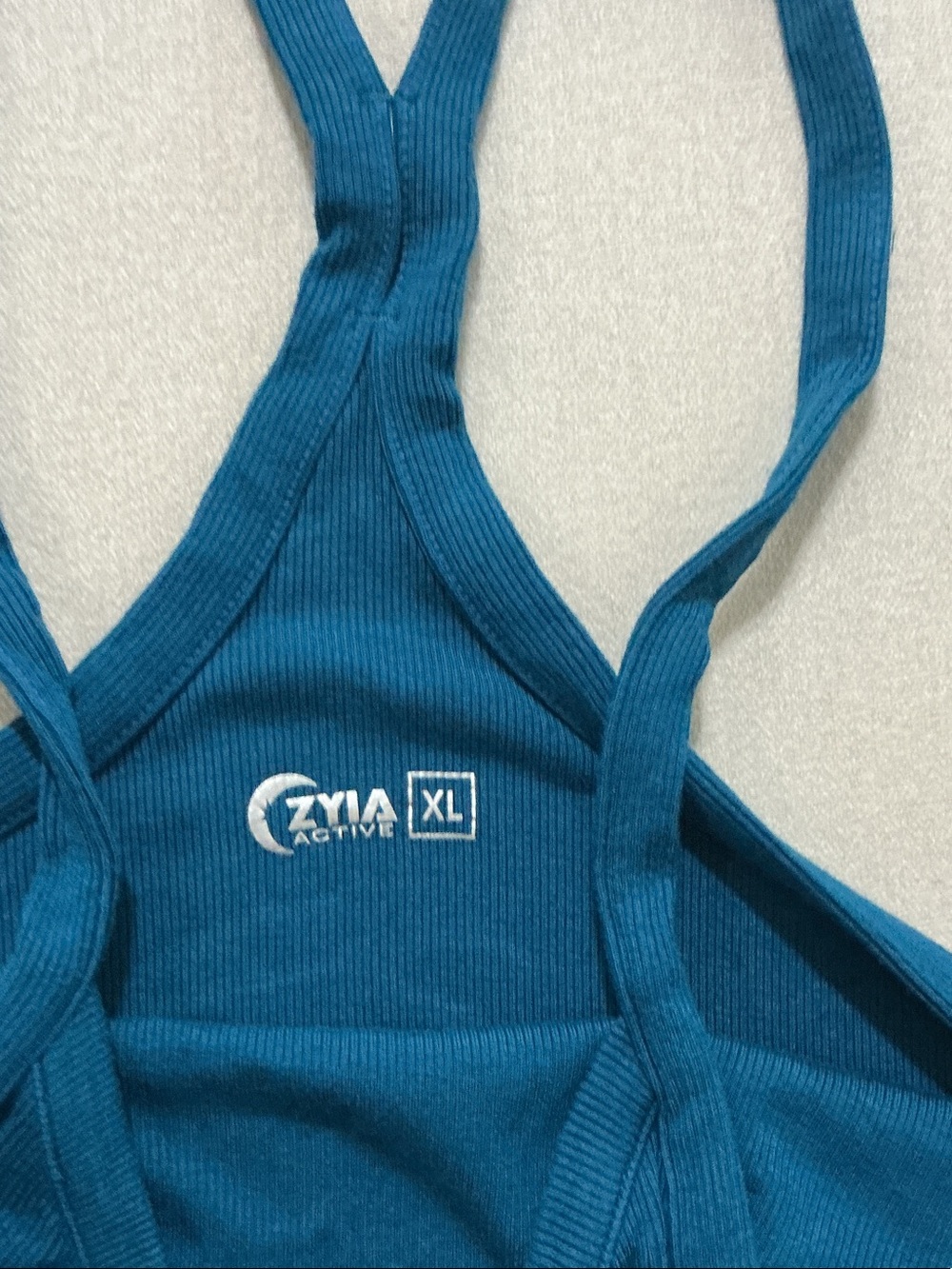 C9 by Champion Red Striped Racerback Tank & Teal Solid Racerback Tank Duo - Picture 8 of 11